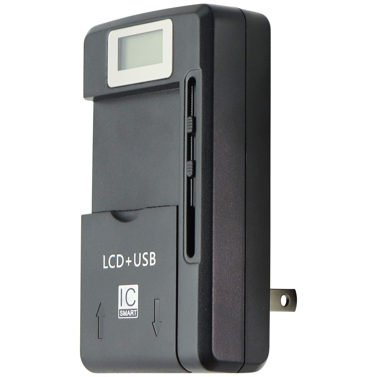 LCD + USB IC Smart Wall Charger - Black Cell Phone - Chargers & Cradles LCD    - Simple Cell Bulk Wholesale Pricing - USA Seller