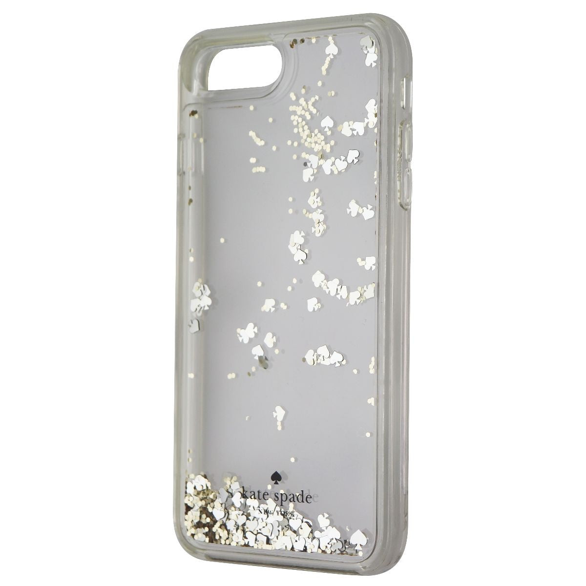 Kate Spade Liquid Glitter Case for iPhone 8 Plus/7 Plus - Silver/Gold Spades Cell Phone - Cases, Covers & Skins Incipio    - Simple Cell Bulk Wholesale Pricing - USA Seller