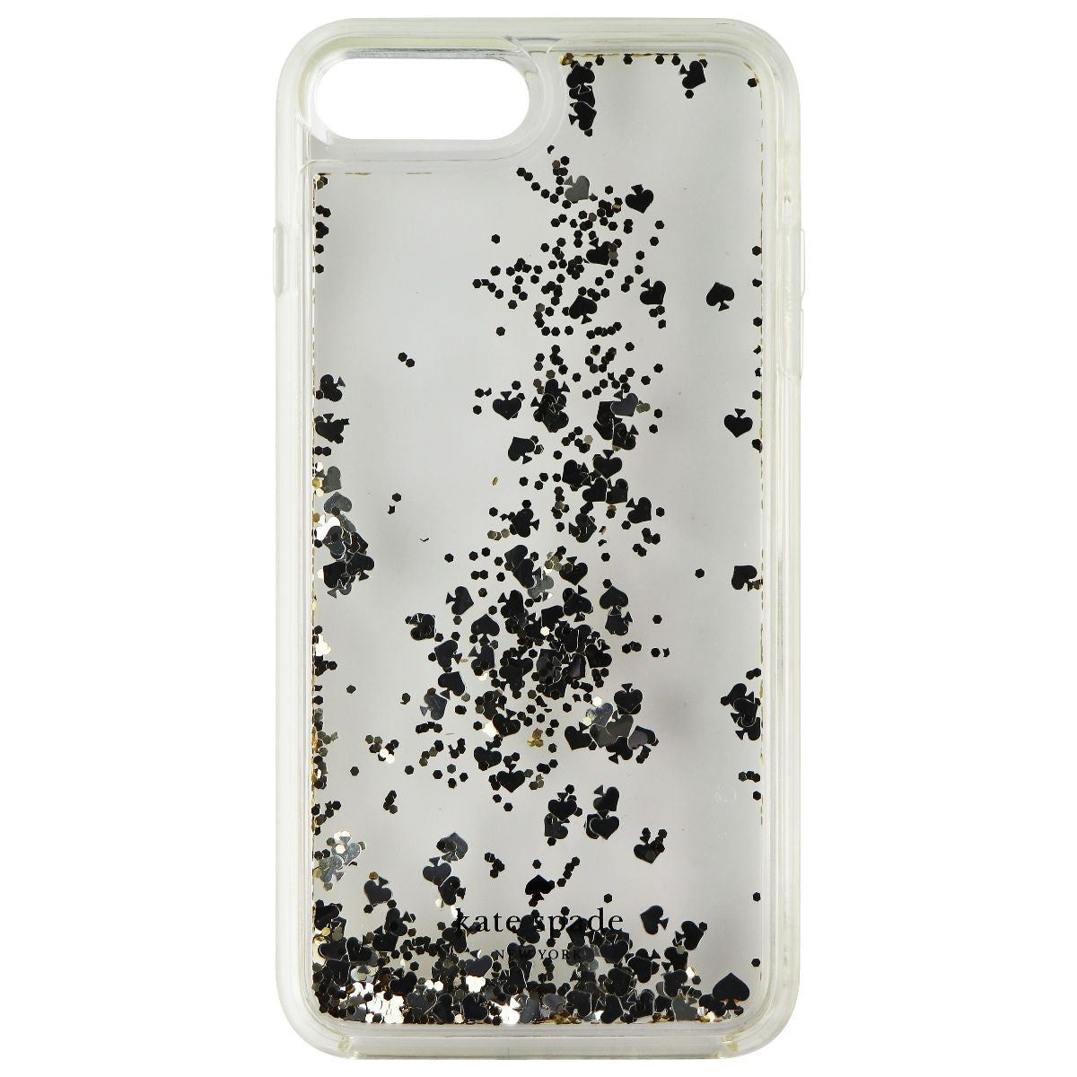 Kate Spade Liquid Glitter Case for iPhone 8 Plus/7 Plus - Silver/Gold Spades Cell Phone - Cases, Covers & Skins Incipio    - Simple Cell Bulk Wholesale Pricing - USA Seller