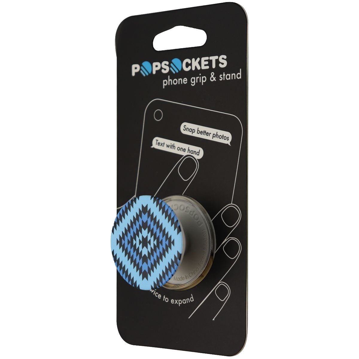 PopSockets: Collapsible Grip & Stand for Phones and Tablets - Puebla Blue Cell Phone - Mounts & Holders PopSockets    - Simple Cell Bulk Wholesale Pricing - USA Seller