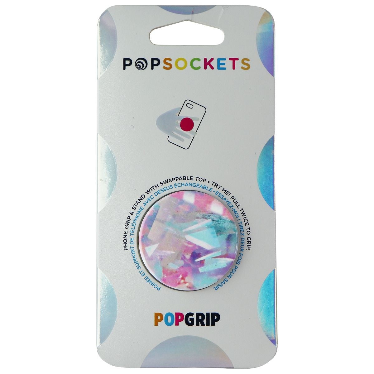 PopSockets PopGrip with Swappable Top for Phones & Tablets - Cristales Cell Phone - Mounts & Holders PopSockets    - Simple Cell Bulk Wholesale Pricing - USA Seller