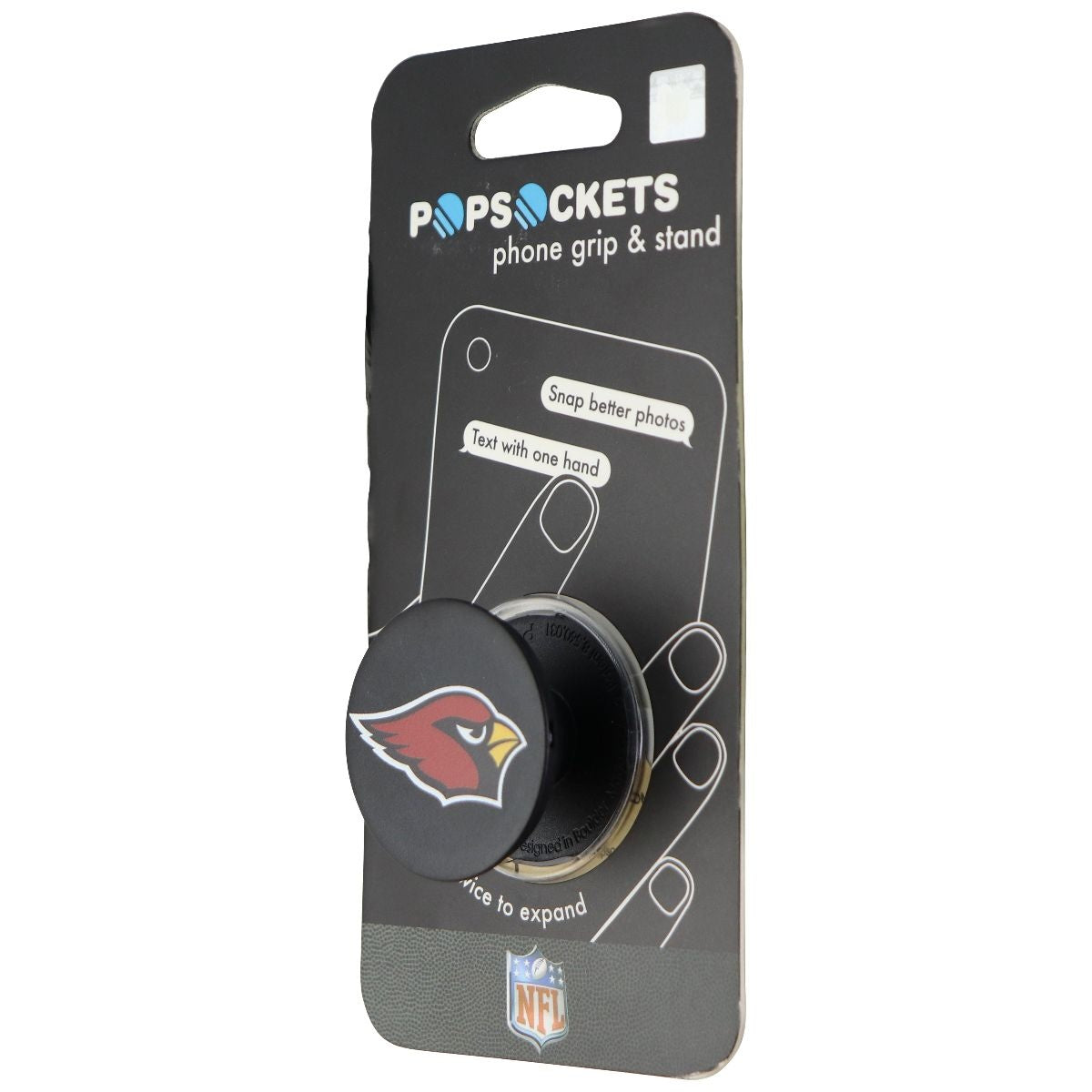 PopSockets: Collapsible Grip & Stand for Phones & Tablets - Arizona Cardinals Cell Phone - Mounts & Holders PopSockets    - Simple Cell Bulk Wholesale Pricing - USA Seller