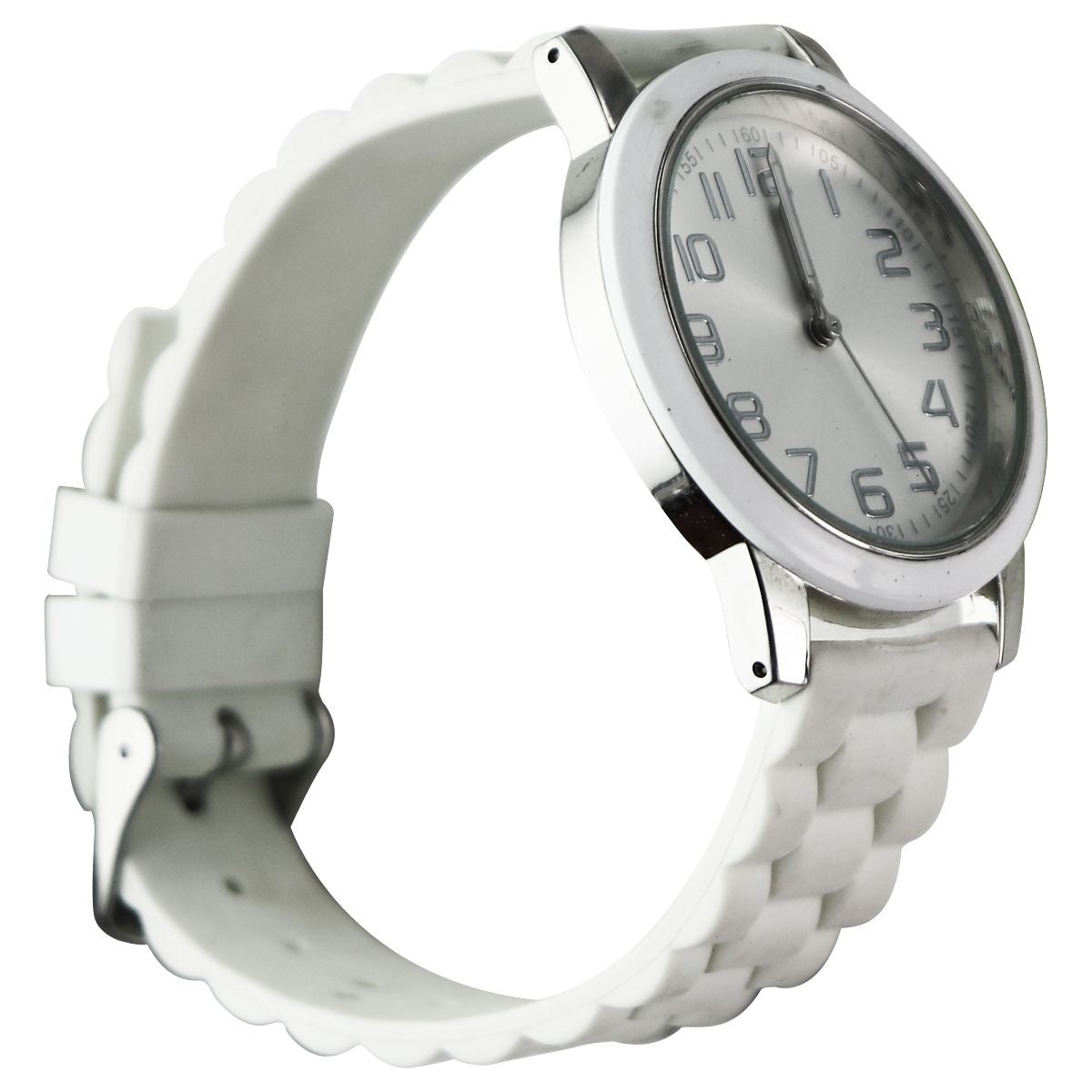 Folio Women's Casual Sport Watch with Textured Strap (FMDWS124) - White Watches - Wristwatches Unbranded    - Simple Cell Bulk Wholesale Pricing - USA Seller