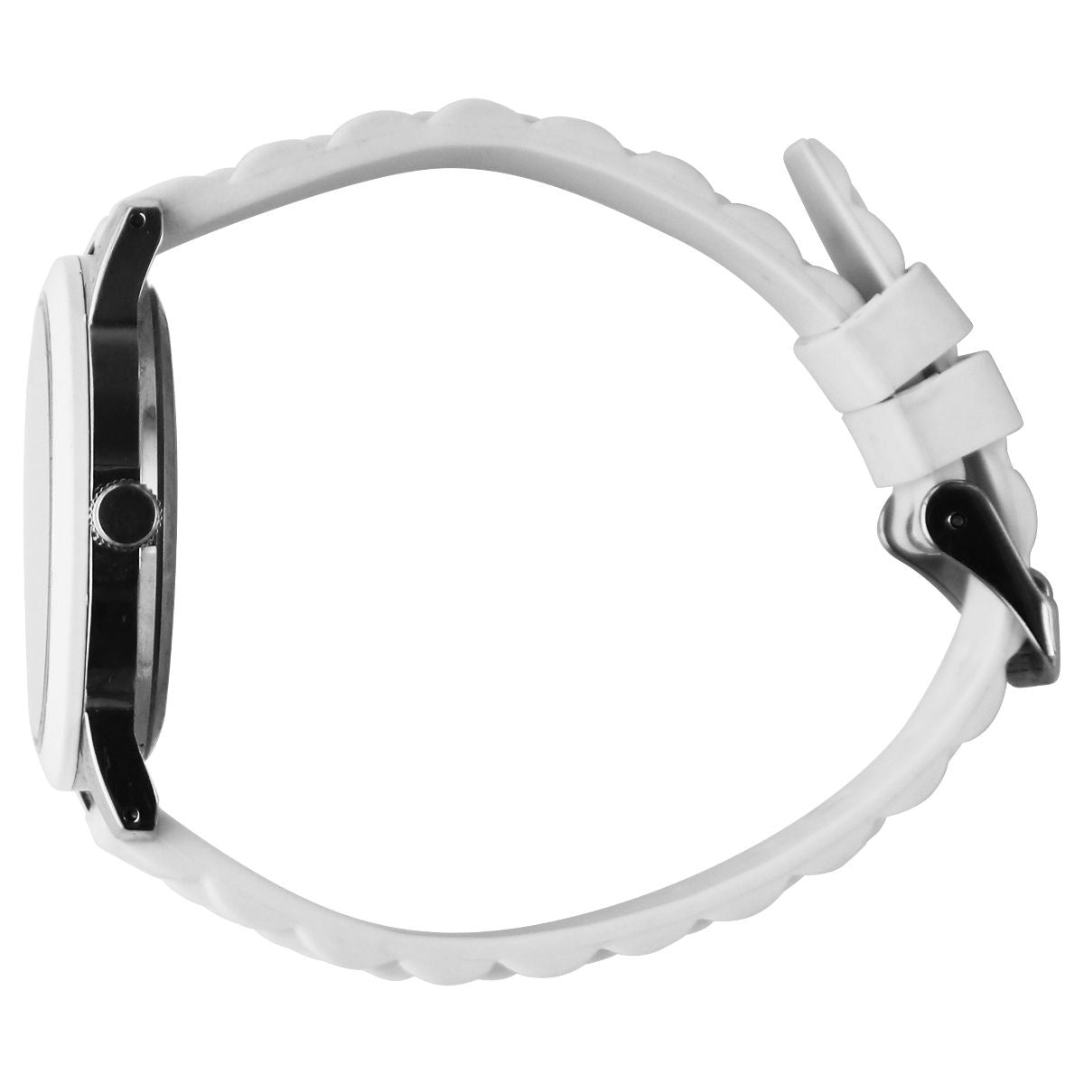 Folio Women's Casual Sport Watch with Textured Strap (FMDWS124) - White Watches - Wristwatches Unbranded    - Simple Cell Bulk Wholesale Pricing - USA Seller