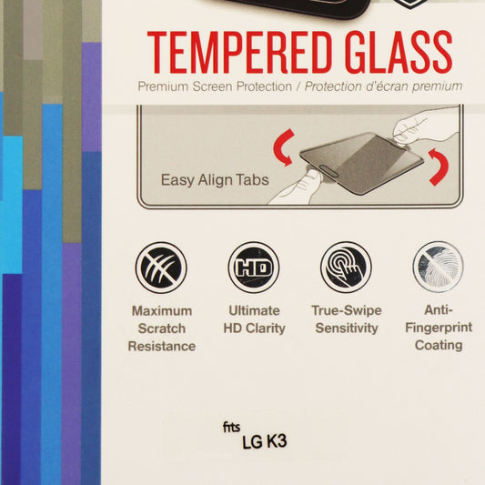 Random Order Tempered Glass Screen Protector for LG K3 Smartphone - Clear Cell Phone - Screen Protectors Random Order    - Simple Cell Bulk Wholesale Pricing - USA Seller