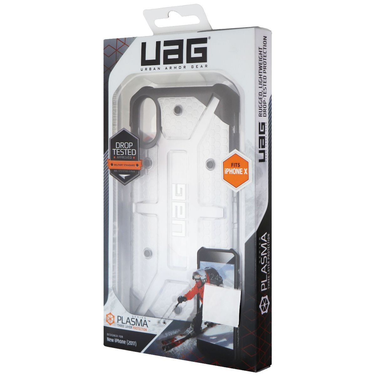 Urban Armor Gear Plasma Series Hybrid Case for Apple iPhone Xs/X - Ice/Black Cell Phone - Cases, Covers & Skins Urban Armor Gear    - Simple Cell Bulk Wholesale Pricing - USA Seller