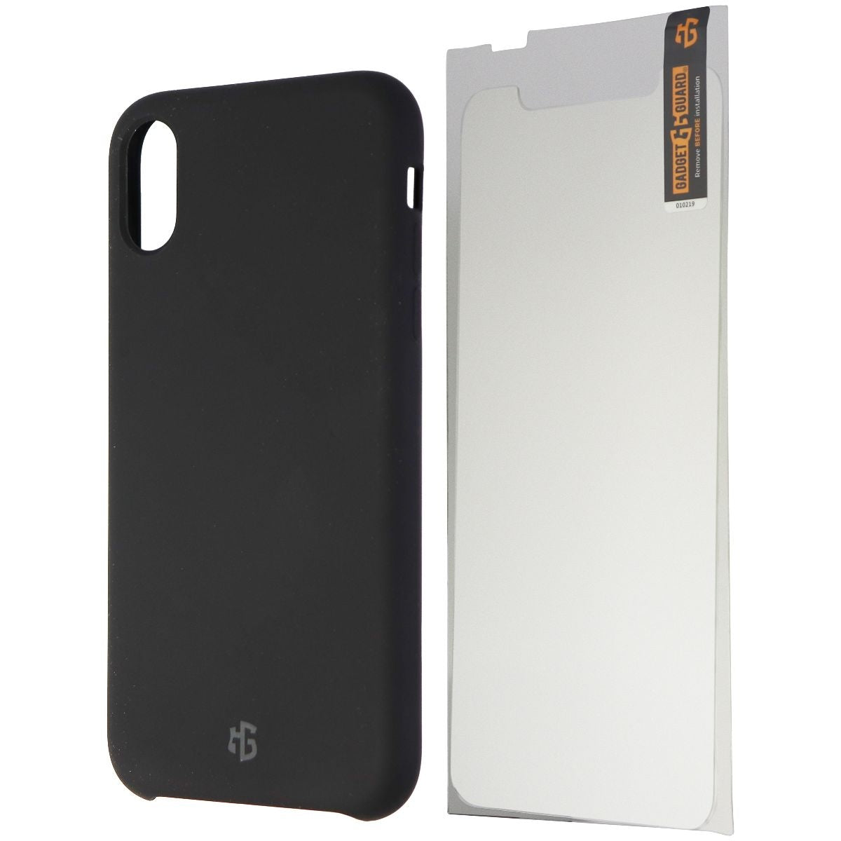 Gadget Guard Essentials Glass Protector + Silicone Case for iPhone XR - Black Cell Phone - Cases, Covers & Skins Gadget Guard    - Simple Cell Bulk Wholesale Pricing - USA Seller