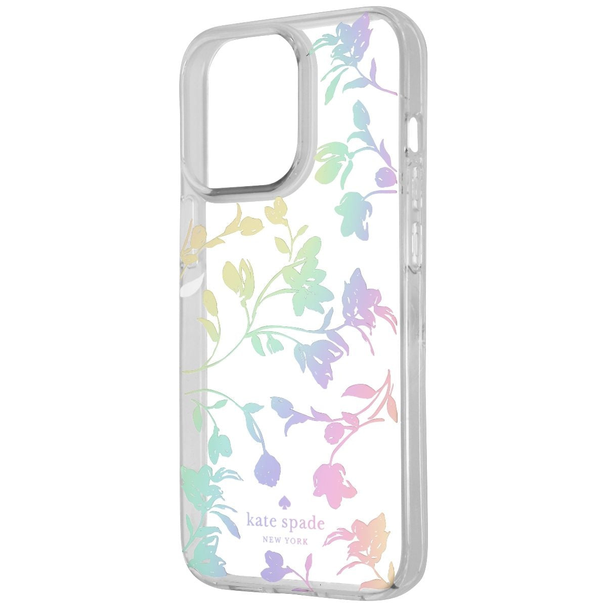 Kate Spade New York Hardshell Case for iPhone 13 Pro - Clear / Iridescent Floral Cell Phone - Cases, Covers & Skins Kate Spade    - Simple Cell Bulk Wholesale Pricing - USA Seller
