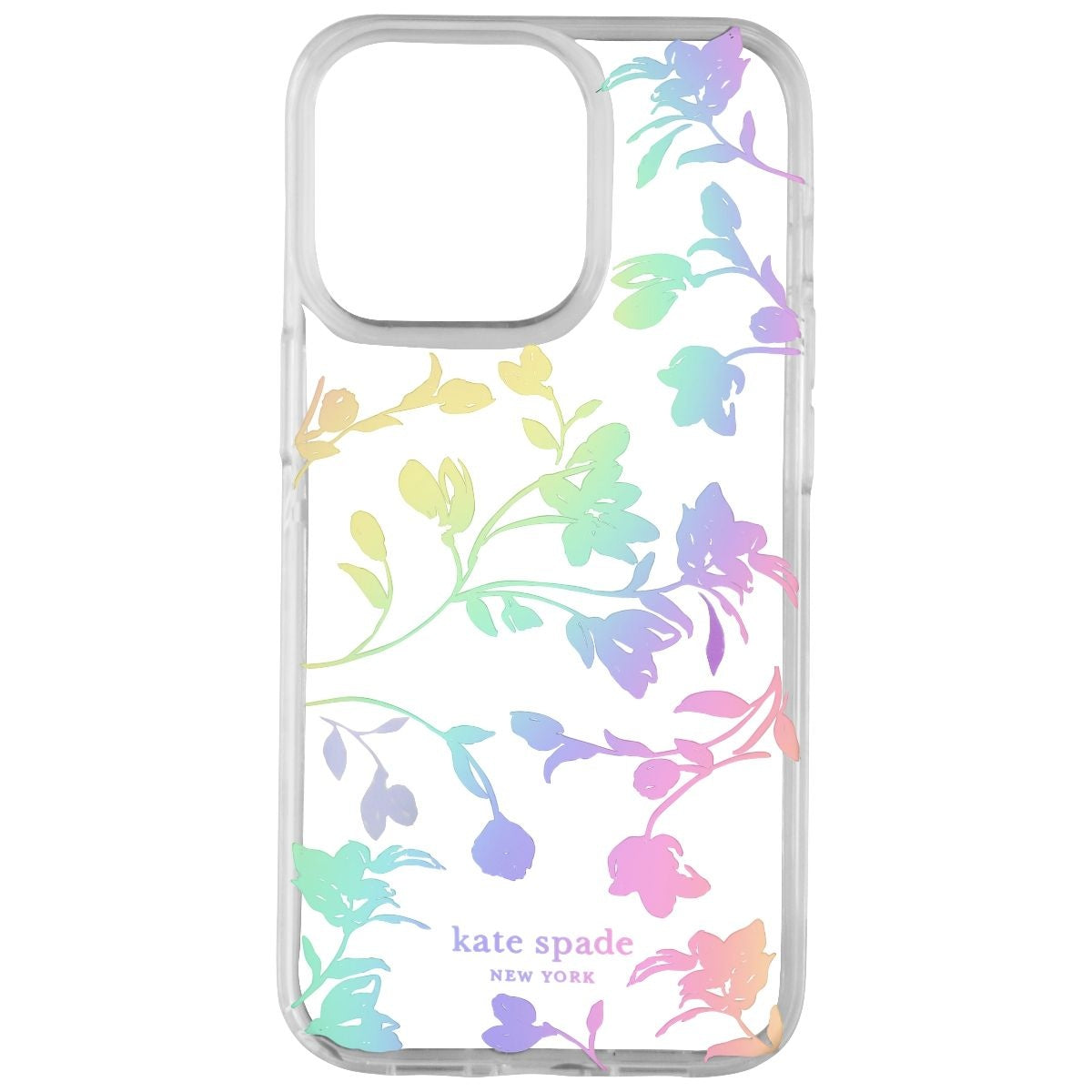 Kate Spade New York Hardshell Case for iPhone 13 Pro - Clear / Iridescent Floral Cell Phone - Cases, Covers & Skins Kate Spade    - Simple Cell Bulk Wholesale Pricing - USA Seller