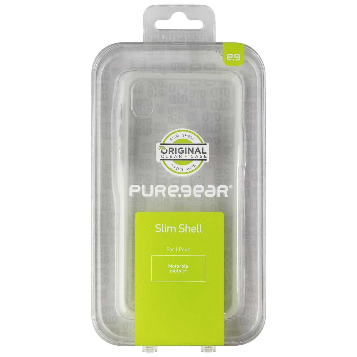 PureGear Slim Shell Series Case for Motorola Moto e6 Smartphone - Clear Cell Phone - Cases, Covers & Skins PureGear    - Simple Cell Bulk Wholesale Pricing - USA Seller