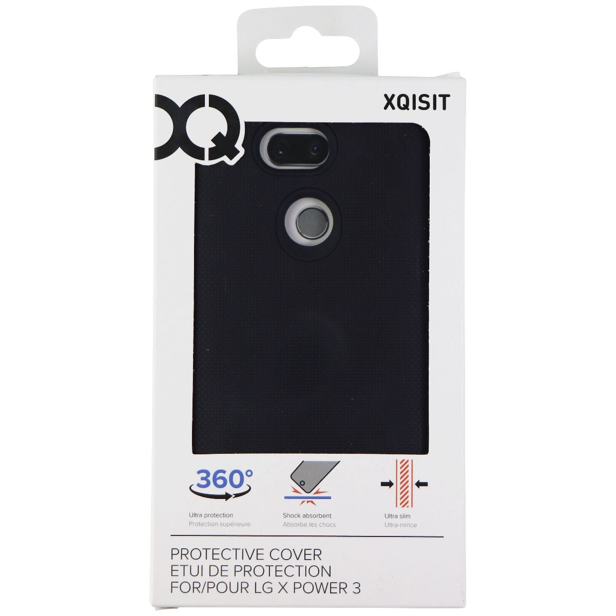 Xqisit Protective Cover for LG X Power 3 Smartphones - Black Cell Phone - Cases, Covers & Skins Xqisit    - Simple Cell Bulk Wholesale Pricing - USA Seller