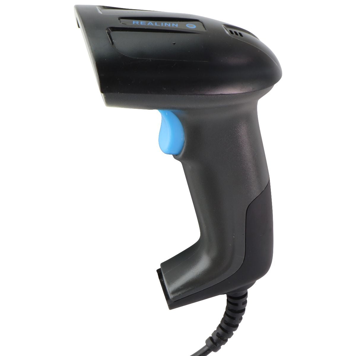 RealInn Handheld USB 2D Barcode Scanner - Black/Blue Unisex Accessories - Barcode Scanners REALINN    - Simple Cell Bulk Wholesale Pricing - USA Seller