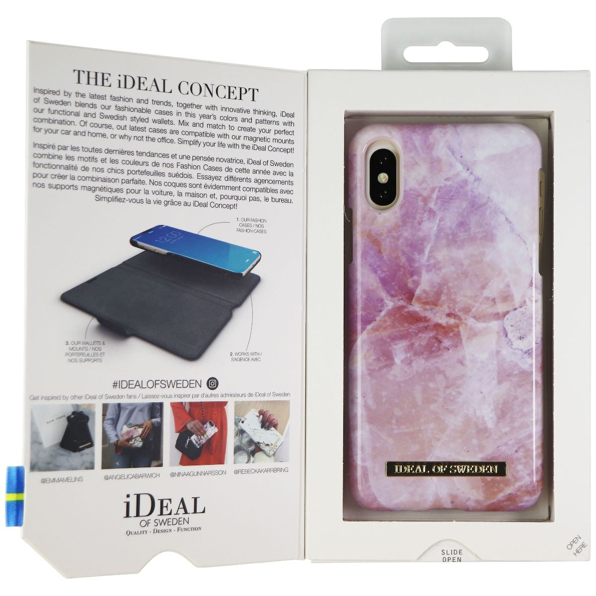 iDeal of Sweden Pilion Pink Marble Case for Apple iPhone Xs/X - Pink Cell Phone - Cases, Covers & Skins iDeal of Sweden    - Simple Cell Bulk Wholesale Pricing - USA Seller