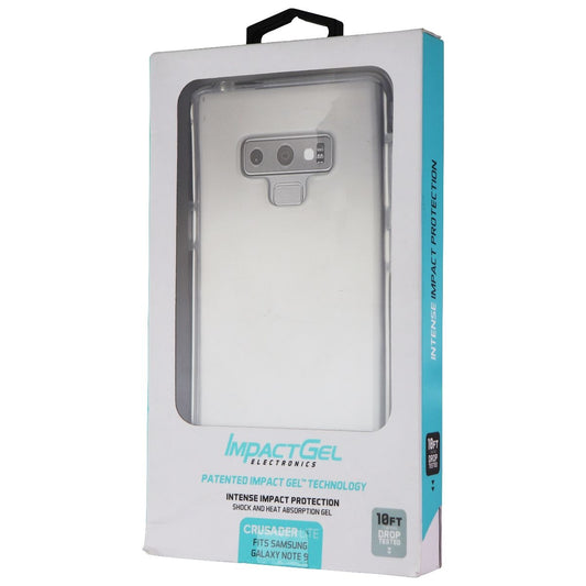 Impact Gel Crusader Lite Series Case for Samsung Galaxy Note 9 - Clear/Black Cell Phone - Cases, Covers & Skins Impact Gel    - Simple Cell Bulk Wholesale Pricing - USA Seller