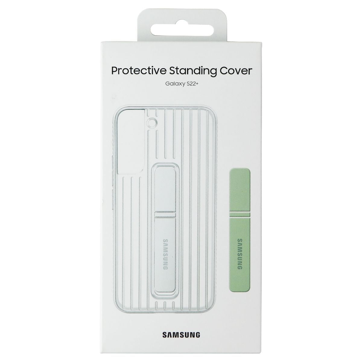 Samsung Protective Standing Cover for Samsung Galaxy (S22+) - White Cell Phone - Cases, Covers & Skins Samsung    - Simple Cell Bulk Wholesale Pricing - USA Seller