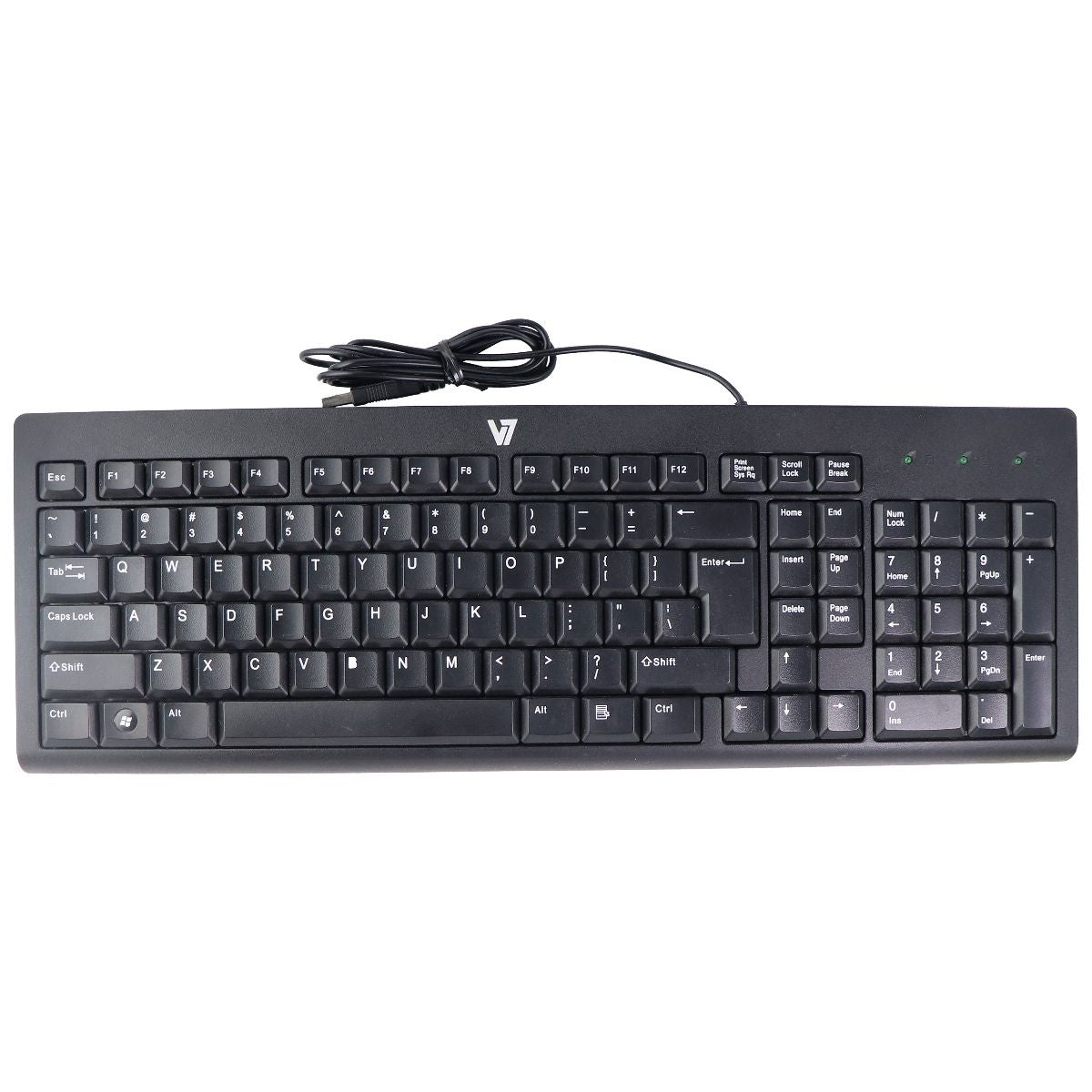 V7 Wired USB Full Size Keyboard for Windows PC & More - Black (KC0A1 ...