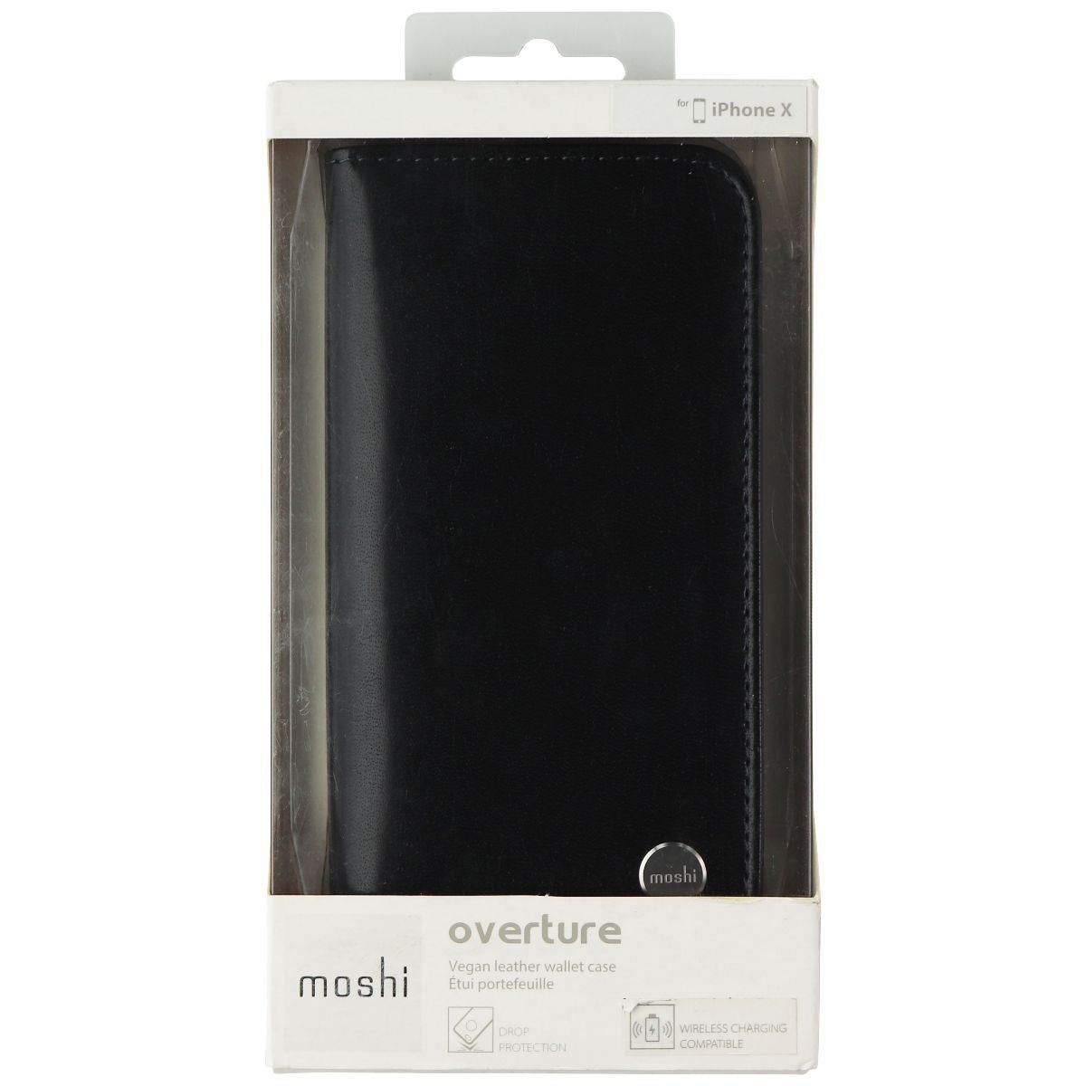 Moshi Overture Wallet Case for iPhone Xs/iPhone X - Charcoal Black Cell Phone - Cases, Covers & Skins Moshi    - Simple Cell Bulk Wholesale Pricing - USA Seller