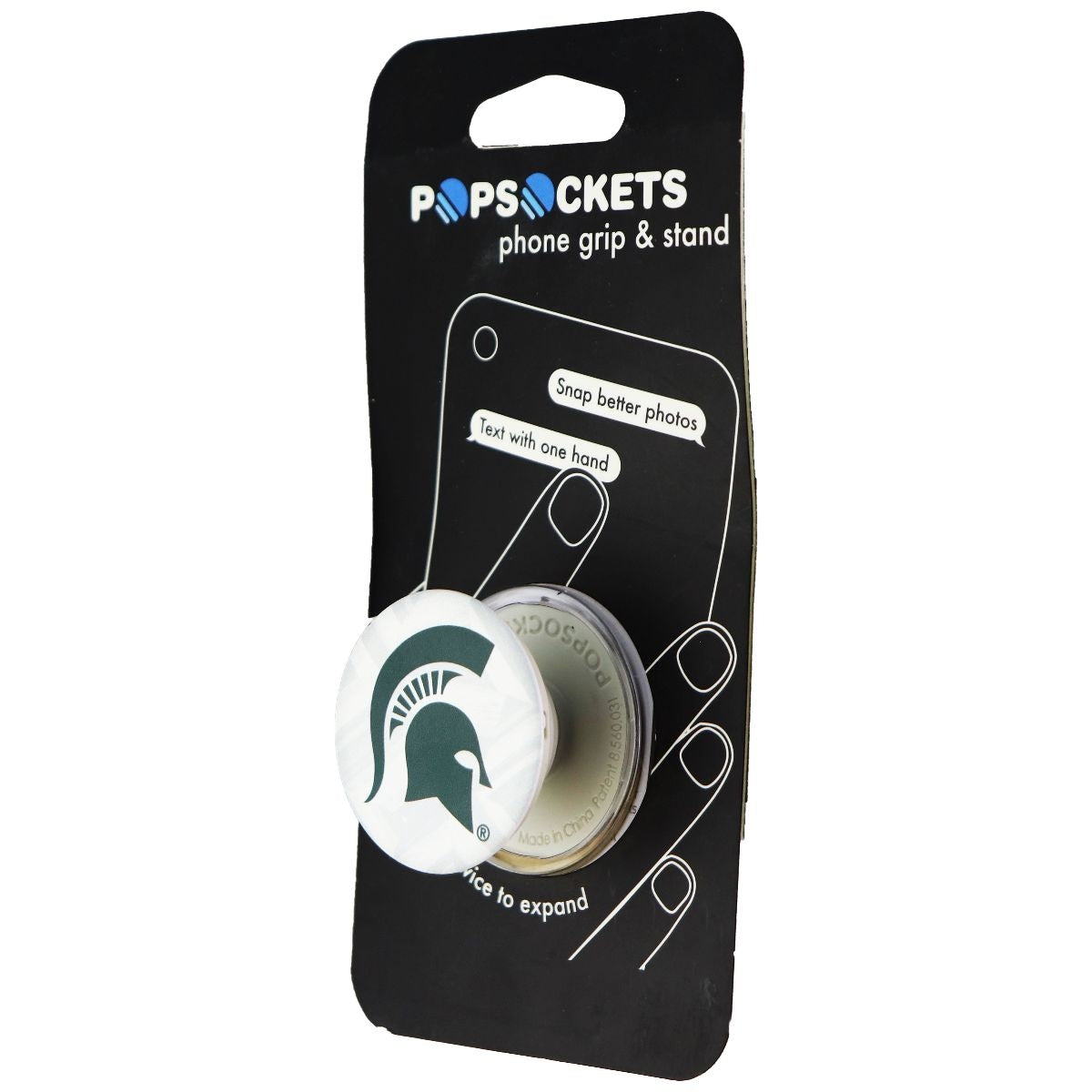 PopSockets: Collapsible Grip & Stand for Phones and Tablets - Michigan State Cell Phone - Mounts & Holders PopSockets    - Simple Cell Bulk Wholesale Pricing - USA Seller