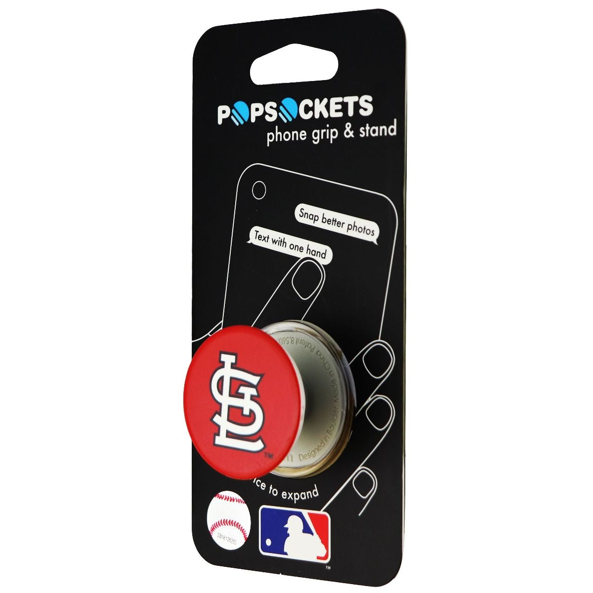 PopSockets: Collapsible Grip & Stand for Phones/Tablets - MLB St Louis Cardinals Cell Phone - Mounts & Holders PopSockets    - Simple Cell Bulk Wholesale Pricing - USA Seller