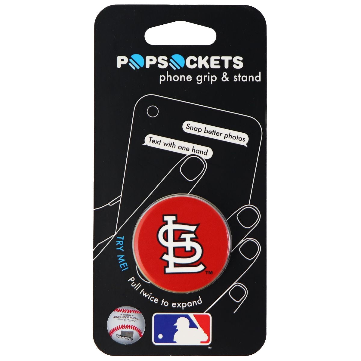 PopSockets: Collapsible Grip & Stand for Phones/Tablets - MLB St Louis Cardinals Cell Phone - Mounts & Holders PopSockets    - Simple Cell Bulk Wholesale Pricing - USA Seller