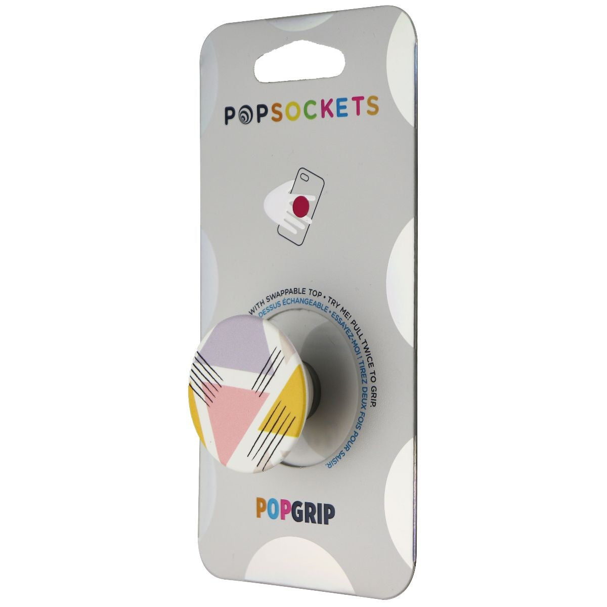 PopSockets PopGrip Expanding Stand and Grip with Swappable Top - Love Triangle Cell Phone - Mounts & Holders PopSockets    - Simple Cell Bulk Wholesale Pricing - USA Seller