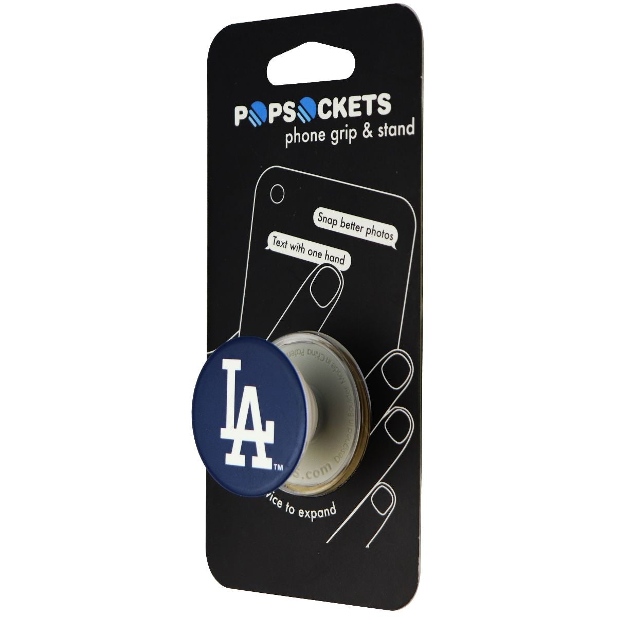 PopSockets: Collapsible Grip & Stand for Phones and Tablets - LA Dodgers Gloss Cell Phone - Mounts & Holders PopSockets    - Simple Cell Bulk Wholesale Pricing - USA Seller