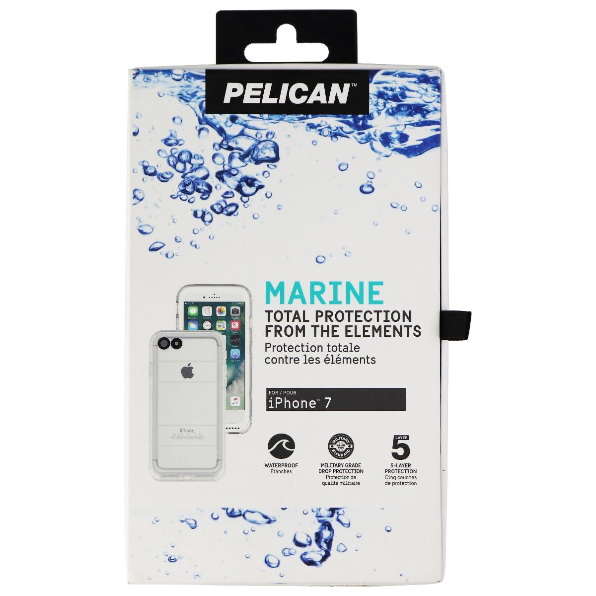 Pelican Marine Series Waterproof Case for Apple iPhone 7 - Clear / Frost Cell Phone - Cases, Covers & Skins Pelican    - Simple Cell Bulk Wholesale Pricing - USA Seller