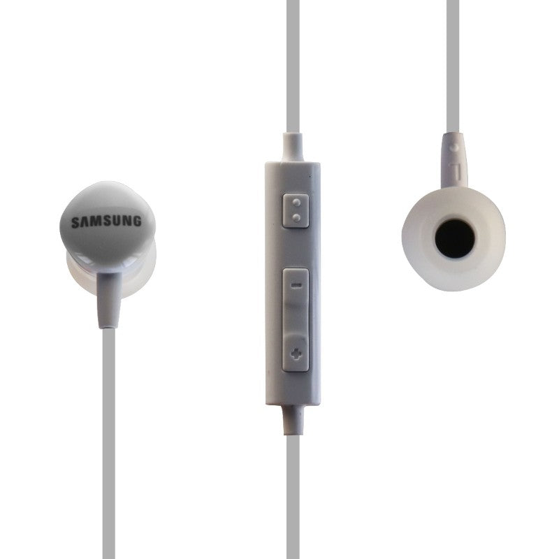 Samsung Wired Stereo Headset Headphones with In-Line Microphone HS130 - White Cell Phone - Headsets Samsung    - Simple Cell Bulk Wholesale Pricing - USA Seller