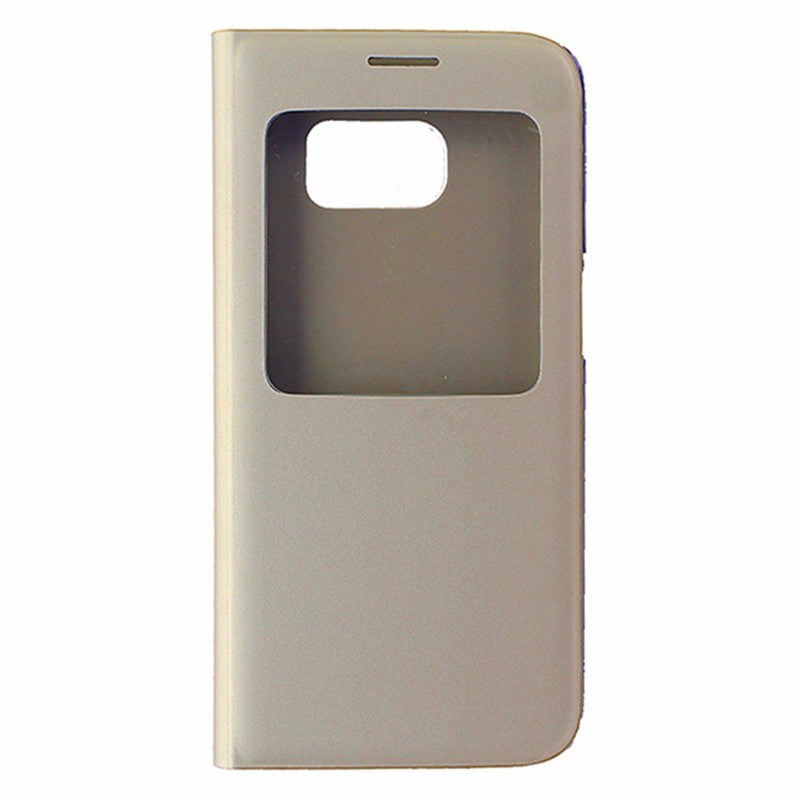 Samsung S-View Flip Cover Case for Samsung Galaxy S7 - Gold / Clear Cell Phone - Cases, Covers & Skins Samsung    - Simple Cell Bulk Wholesale Pricing - USA Seller
