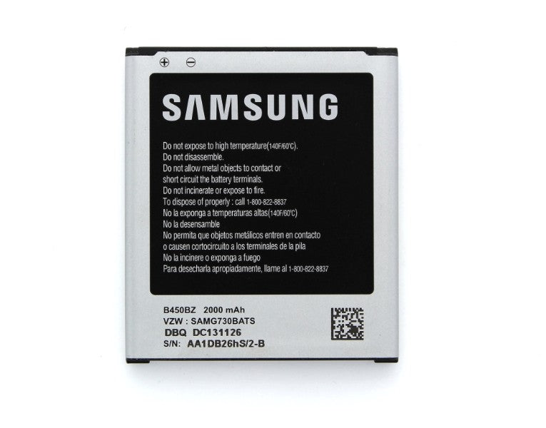 Samsung G730V 2000 mAh Battery - B450BZ OEM Cell Phone - Batteries Samsung    - Simple Cell Bulk Wholesale Pricing - USA Seller