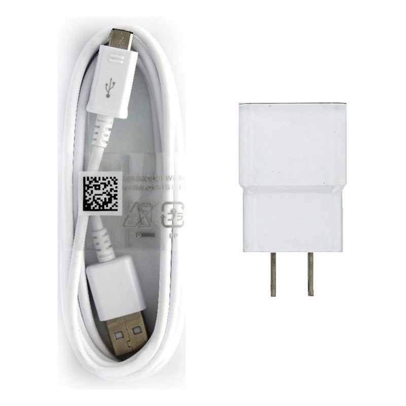 Samsung (ETA - U90JWE) 2A Travel Charger & Cable for Micro USB Devices - White Cell Phone - Cables & Adapters Samsung    - Simple Cell Bulk Wholesale Pricing - USA Seller