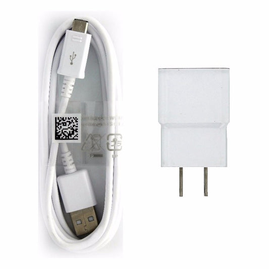 Samsung (ETA - U90JWE) 2A Travel Charger & Cable for Micro USB Devices - White Cell Phone - Cables & Adapters Samsung    - Simple Cell Bulk Wholesale Pricing - USA Seller
