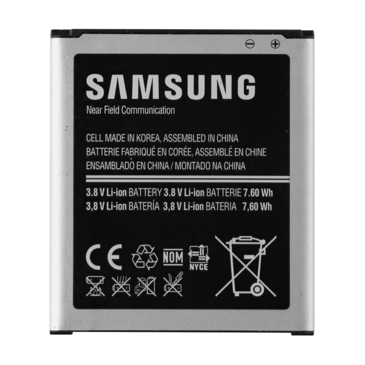 Samsung OEM 2,000 mAh Li-ion Battery B450BU 3.8V for S3 Mini G730A G730V Cell Phone - Batteries Samsung    - Simple Cell Bulk Wholesale Pricing - USA Seller