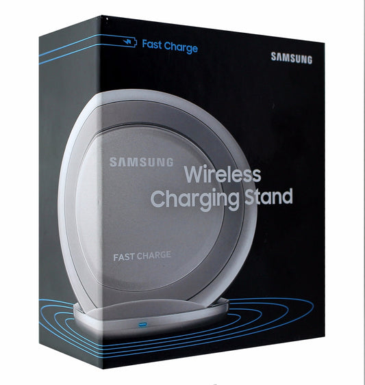 Samsung Fast Charge QI Wireless Charging Stand Adaptive Fast Charging - Silver Cell Phone - Chargers & Cradles Samsung    - Simple Cell Bulk Wholesale Pricing - USA Seller