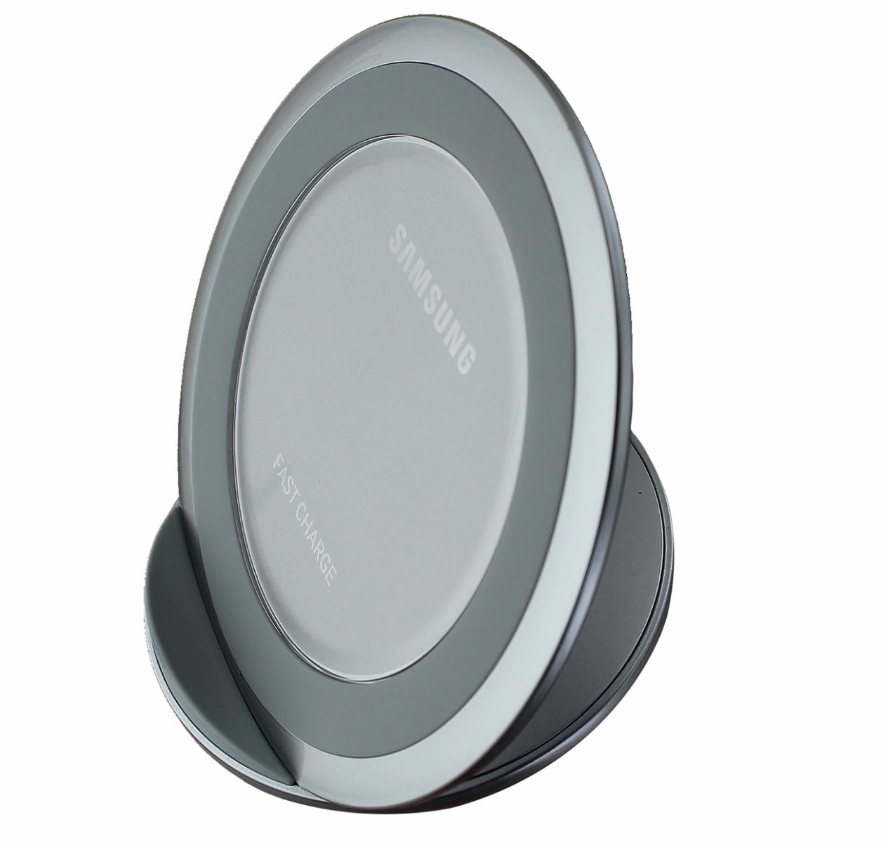 Samsung Fast Charge QI Wireless Charging Stand Adaptive Fast Charging - Silver Cell Phone - Chargers & Cradles Samsung    - Simple Cell Bulk Wholesale Pricing - USA Seller