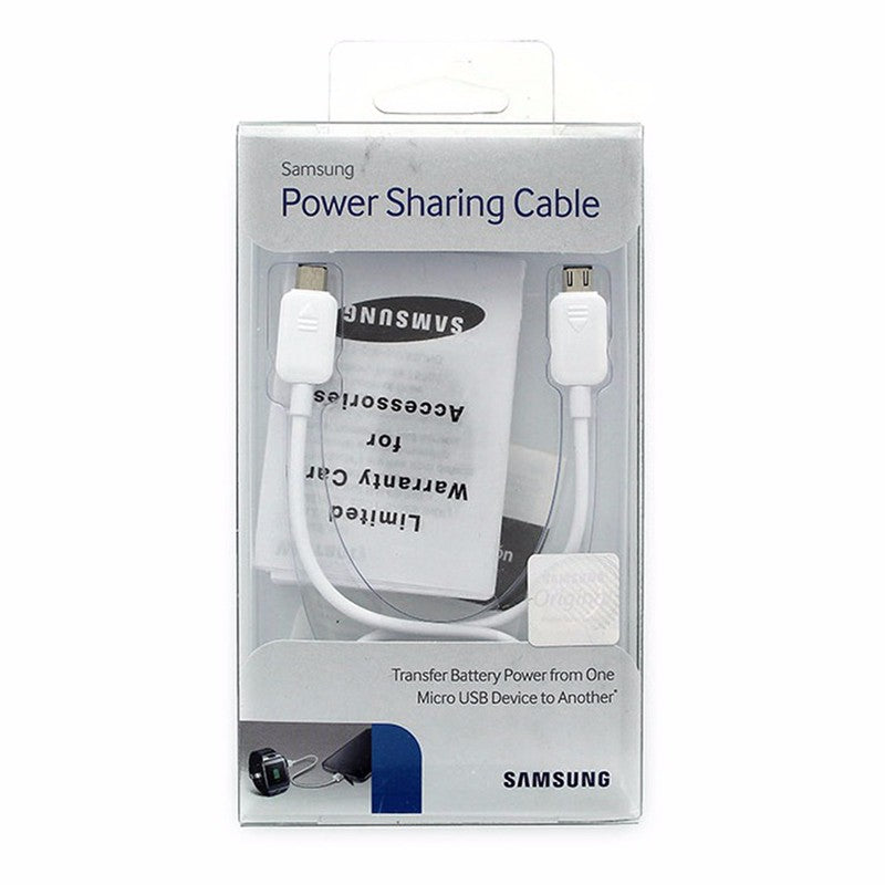 Samsung 1ft Micro-USB to Micro-USB Power Sharing and Transfer Cable (EP-SG900U) Cell Phone - Cables & Adapters Samsung    - Simple Cell Bulk Wholesale Pricing - USA Seller
