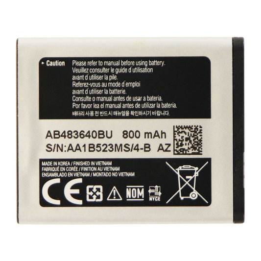 Samsung 3.7V 800mAh Rechargeable (AB483640BU) Battery for M600 / M610 Cell Phone - Batteries Samsung    - Simple Cell Bulk Wholesale Pricing - USA Seller