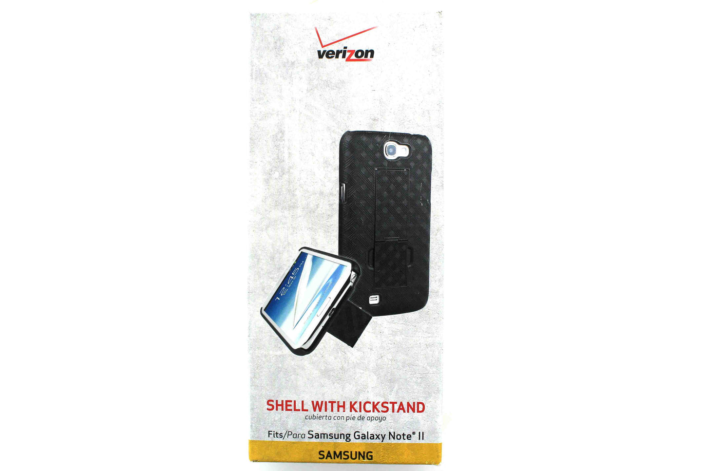 Samsung Case w/ Kickstand for Samsung Galaxy Note2 - Black Cell Phone - Cases, Covers & Skins Samsung    - Simple Cell Bulk Wholesale Pricing - USA Seller
