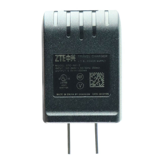 ZTE (STC - A51 - Z) 5V 1A Travel Adapter for USB Devices - Black Cell Phone - Cables & Adapters ZTE    - Simple Cell Bulk Wholesale Pricing - USA Seller