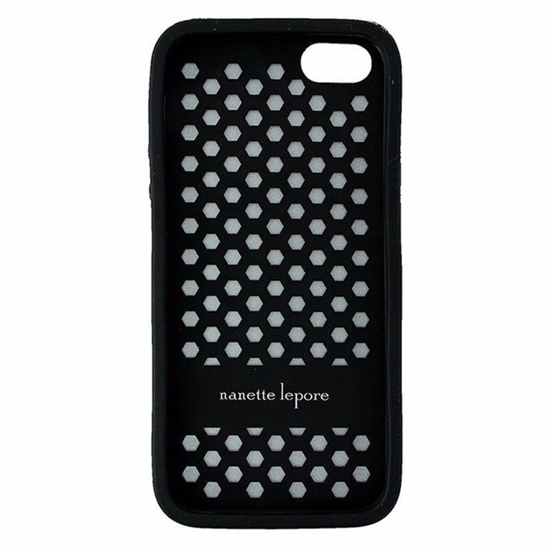 Nanette Lepore Dual Layer Case for iPhone 5/5S/SE - Black and Gray - Lace Design Cell Phone - Cases, Covers & Skins Nanette Lepore    - Simple Cell Bulk Wholesale Pricing - USA Seller
