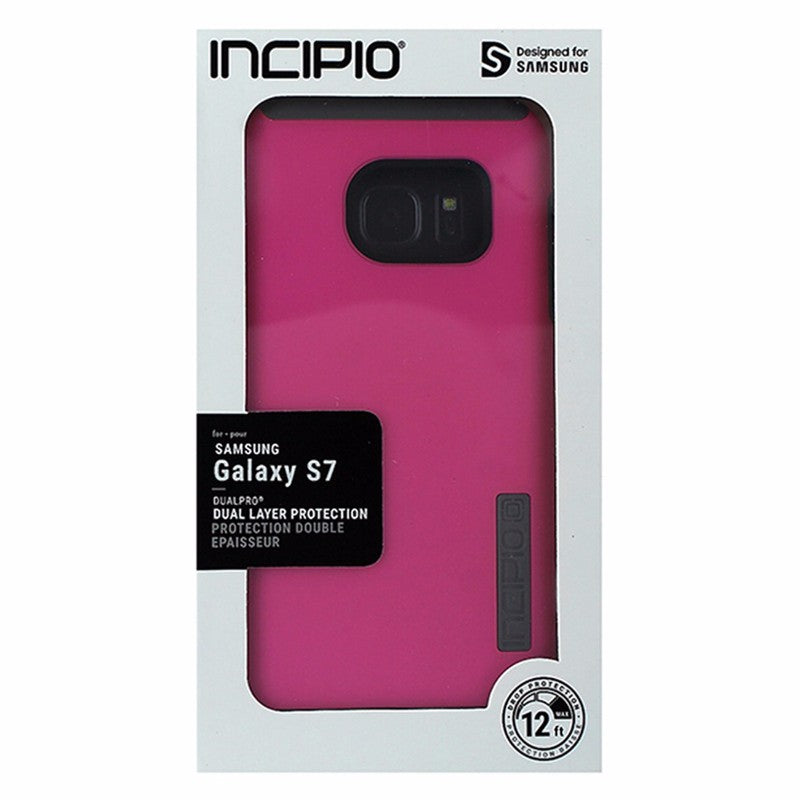 Incipio DualPro Dual Layer Protective Case Cover Samsung Galaxy S7 - Pink / Gray Cell Phone - Cases, Covers & Skins Incipio    - Simple Cell Bulk Wholesale Pricing - USA Seller