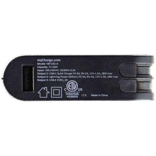 myCharge - HUB Turbo 10,050 mAh Portable Charger for Most Mobile Devices - Gray Cell Phone - Chargers & Cradles myCharge    - Simple Cell Bulk Wholesale Pricing - USA Seller