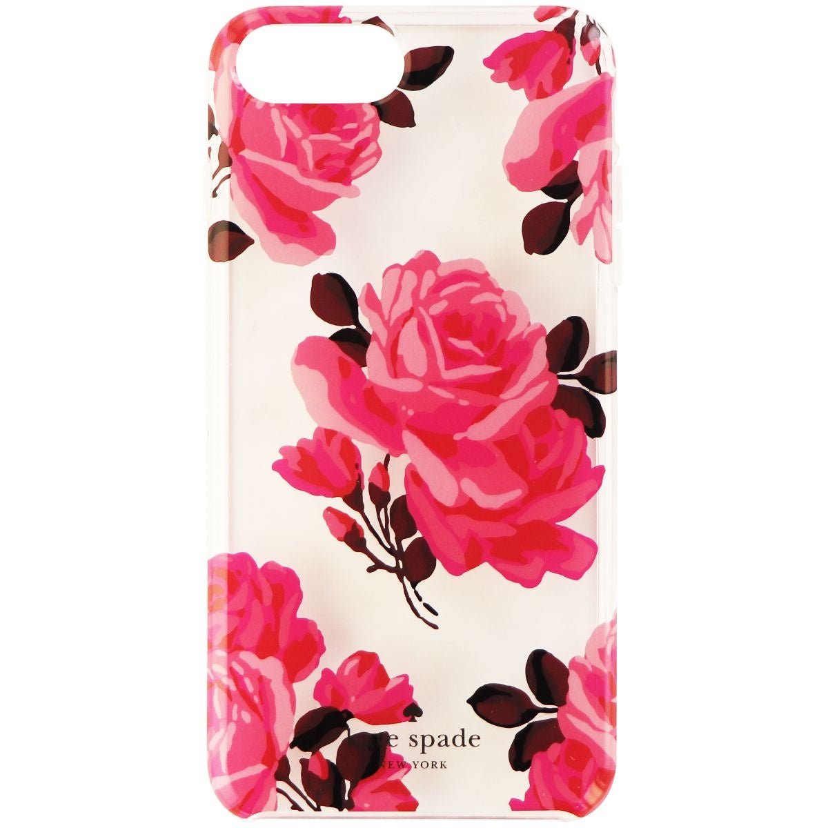 Kate Spade New York Hybrid Case for iPhone 8 Plus / 7 Plus - Clear/Pink Roses Cell Phone - Cases, Covers & Skins Kate Spade    - Simple Cell Bulk Wholesale Pricing - USA Seller