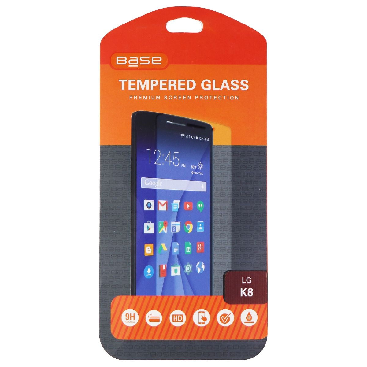Base Tempered Glass Premium Screen Protector for LG K8 - Clear Cell Phone - Screen Protectors Base    - Simple Cell Bulk Wholesale Pricing - USA Seller