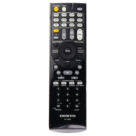Onkyo Remote Control (RC-738M) for Select Onkyo Devices - Black TV, Video & Audio Accessories - Remote Controls Onkyo    - Simple Cell Bulk Wholesale Pricing - USA Seller