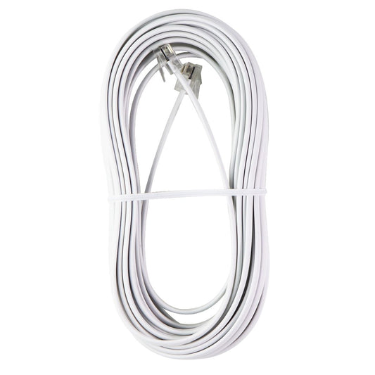 Insignia 25-Foot Line Cord - White (NS-TPLC25) DSL, Phone Cables (RJ-11) Insignia    - Simple Cell Bulk Wholesale Pricing - USA Seller