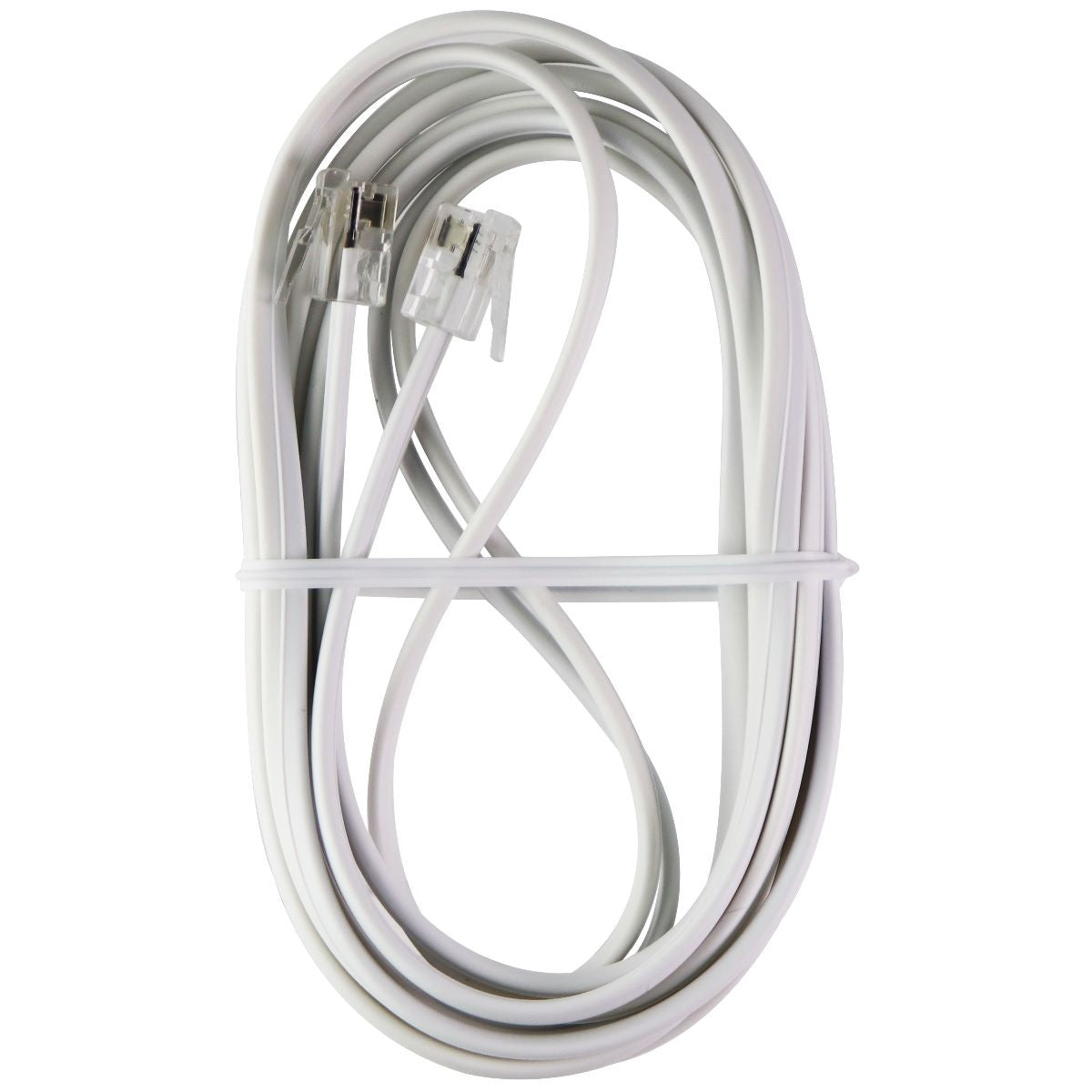 Insignia 7-Foot Line Cord - White (NS-TPLC7) DSL, Phone Cables (RJ-11) Insignia    - Simple Cell Bulk Wholesale Pricing - USA Seller