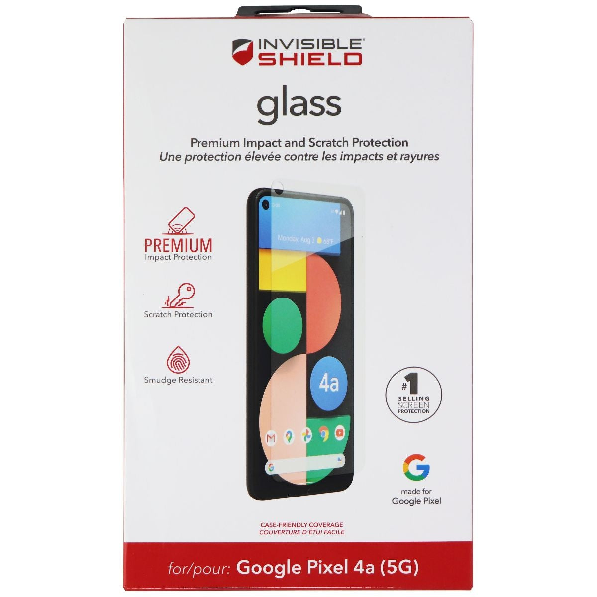 ZAGG Invisible Shield Glass Screen Protector for Google Pixel 4a 5G - Clear Cell Phone - Screen Protectors Zagg    - Simple Cell Bulk Wholesale Pricing - USA Seller