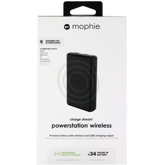 Mophie Charge Stream Wireless Powerstation 6,040mAh - Black (401101514) Cell Phone - Chargers & Cradles Mophie    - Simple Cell Bulk Wholesale Pricing - USA Seller