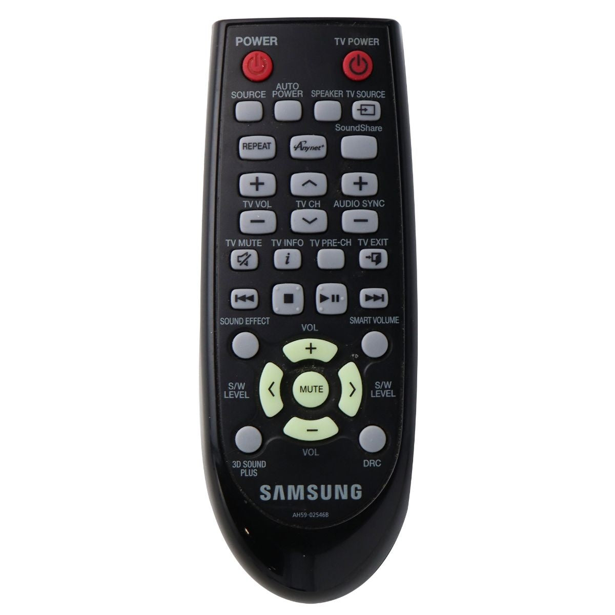 Samsung Remote (AH59-02546B) for Samsung HW-F450 Sound Bar - Black TV, Video & Audio Accessories - Remote Controls Samsung    - Simple Cell Bulk Wholesale Pricing - USA Seller